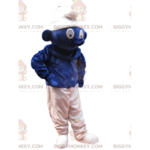Costume da mascotte Puffi BIGGYMONKEY™ con aspetto meraviglioso