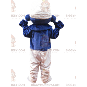 Smurf BIGGYMONKEY™ maskotkostume med vidunderligt look -