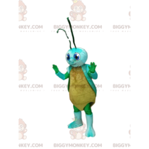 Gul og blå cikade BIGGYMONKEY™ Mascot Costume.Cicada Costume -