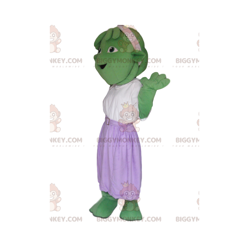 BIGGYMONKEY™ Mascot Costume Green Monster With Sizes L (175-180CM)