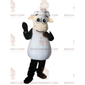 Black and White Sheep BIGGYMONKEY™ maskottiasu - Biggymonkey.com