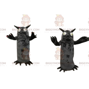Kostium maskotki BIGGYMONKEY™ Mały szary potwór z rogami -