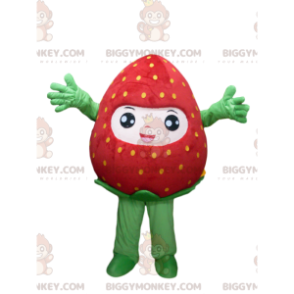 Very Happy Strawberry BIGGYMONKEY™ maskottiasu. mansikka-asu -