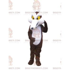 Kostým maskota hnědobílého kojota BIGGYMONKEY™. kostým kojota –