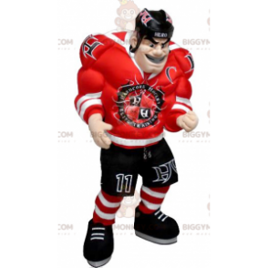 Very Muscular Hockey Player Man BIGGYMONKEY™ Mascot Costume -