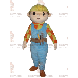 Disfraz de mascota Handyman BIGGYMONKEY™ con overol azul y