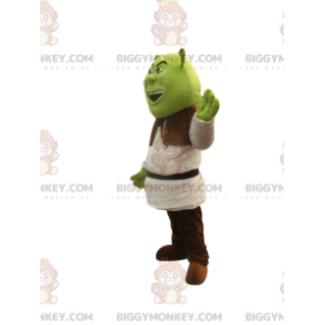 BIGGYMONKEY™ mascot costume of Shrek, Walt Disney's funny ogre