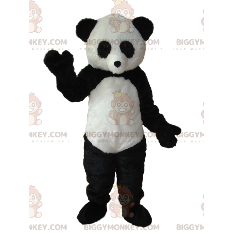 Zwart-wit Panda BIGGYMONKEY™ mascottekostuum. panda kostuum -