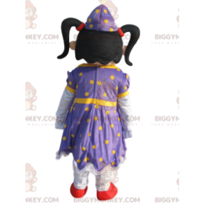 Disfraz de mascota Fairy BIGGYMONKEY™ con vestido morado con