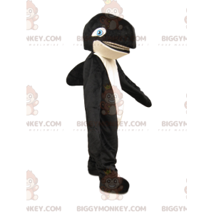 BIGGYMONKEY™ Costume da mascotte dell'orca bianca e nera con