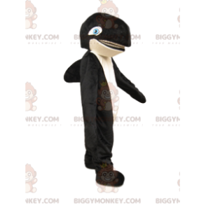 BIGGYMONKEY™ Costume da mascotte dell'orca bianca e nera con