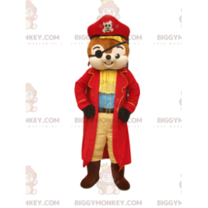 Costume da mascotte scoiattolo BIGGYMONKEY™ con fantastico