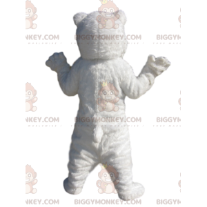 Costume de mascotte BIGGYMONKEY™ d'ours blanc.Costume d'ours
