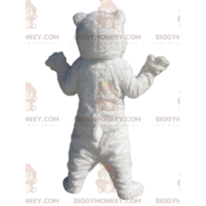 Costume de mascotte BIGGYMONKEY™ d'ours blanc.Costume d'ours