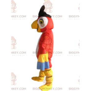 BIGGYMONKEY™ Multicolor Parrot Mascot Costume With Pirate Hat –