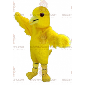 Costume de mascotte BIGGYMONKEY™ d'oiseau jaune de canari géant