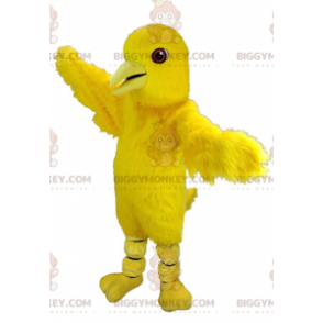 Costume mascotte BIGGYMONKEY™ uccello giallo canarino gigante -