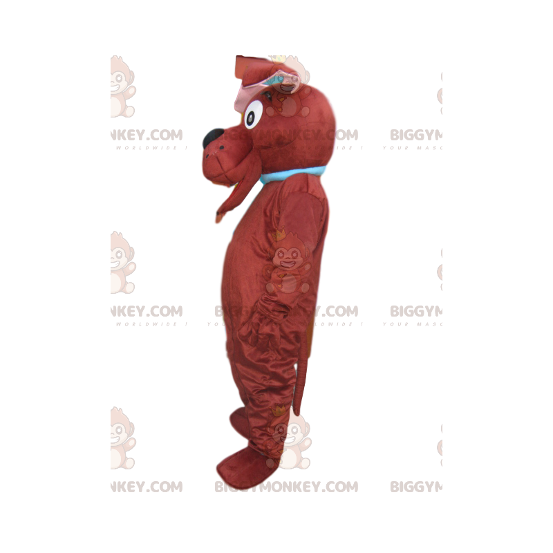 BIGGYMONKEY™ Mascot Costume Brown Dog With Huge Smile –