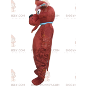 Costume de mascotte BIGGYMONKEY™ de chien marron avec un énorme