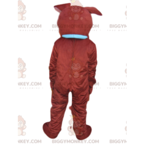 Costume de mascotte BIGGYMONKEY™ de chien marron avec un énorme