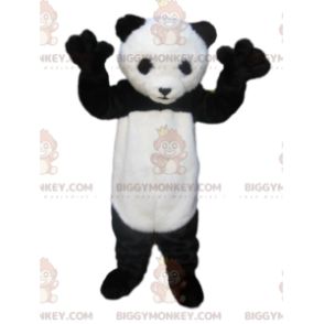 BIGGYMONKEY™ mascottekostuum van zwart-witte panda met een