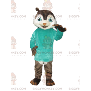 Costume de mascotte BIGGYMONKEY™ d'écureuil avec un t-shirt