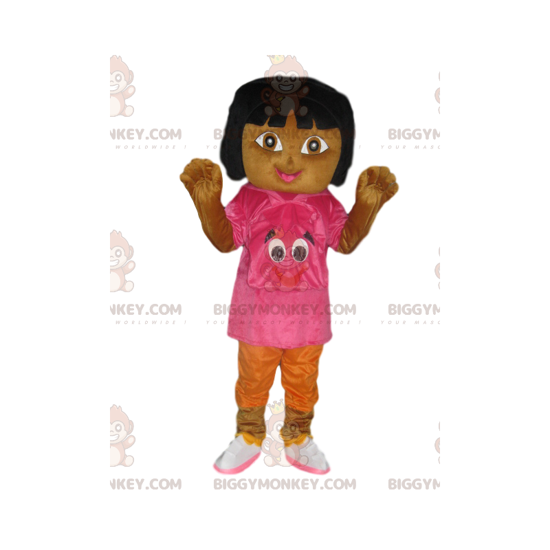 Costume da mascotte Dora the Explorer BIGGYMONKEY™ con t-shirt