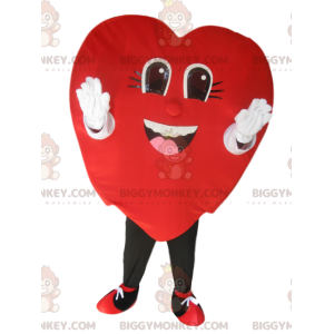 Costume da mascotte BIGGYMONKEY™ con cuore di velluto rosso