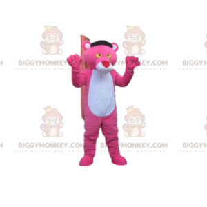 BIGGYMONKEY™ Costume da mascotte Pantera rosa con grande naso