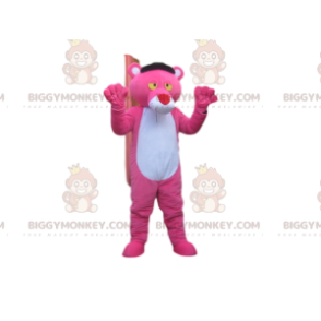 BIGGYMONKEY™ Costume da mascotte Pantera rosa con grande naso