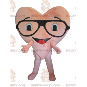 Costume da mascotte BIGGYMONKEY™ cuore rosa gigante -