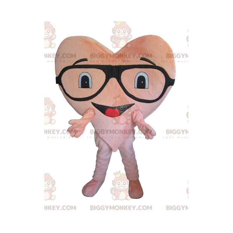 Costume de mascotte BIGGYMONKEY™ de cœur rose géant -