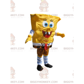 BIGGYMONKEY™ mascottekostuum van Spongebob, de gelukkigste