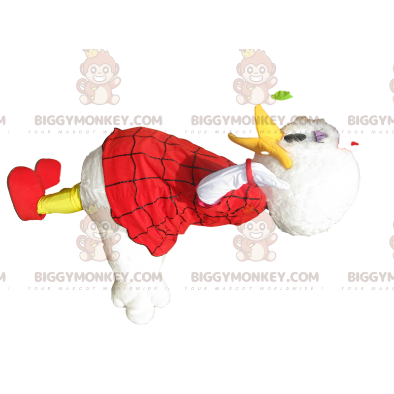 Costume de mascotte BIGGYMONKEY™ de Daisy avec une robe rouge