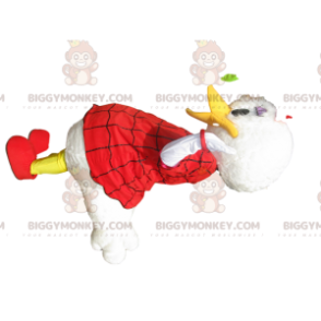 Costume de mascotte BIGGYMONKEY™ de Daisy avec une robe rouge