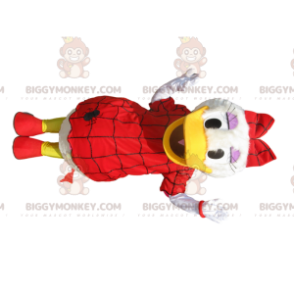 Costume de mascotte BIGGYMONKEY™ de Daisy avec une robe rouge