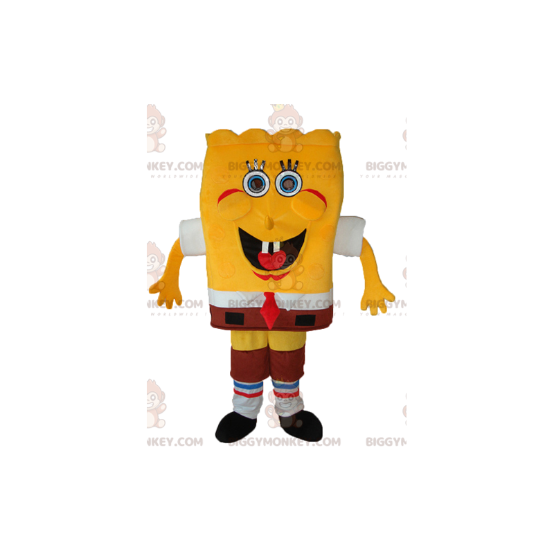 BIGGYMONKEY™ Mascot Costume SpongeBob, den roliga gula svampen