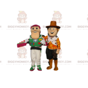 Toy Story Buzz Lightyear και Woodie BIGGYMONKEY™ Mascot Costume