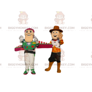 Toy Story Buzz Lightyear και Woodie BIGGYMONKEY™ Mascot Costume