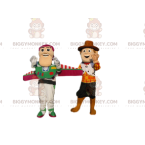 Toy Story Buzz Lightyear και Woodie BIGGYMONKEY™ Mascot Costume