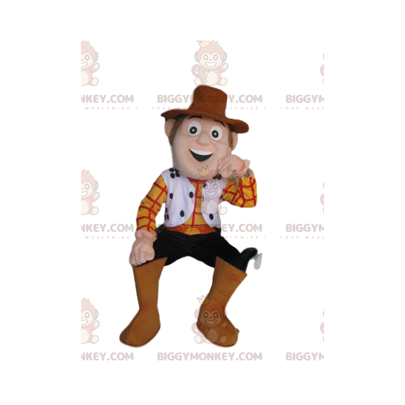 BIGGYMONKEY™ costume mascotte di Woody, il fantastico cowboy di