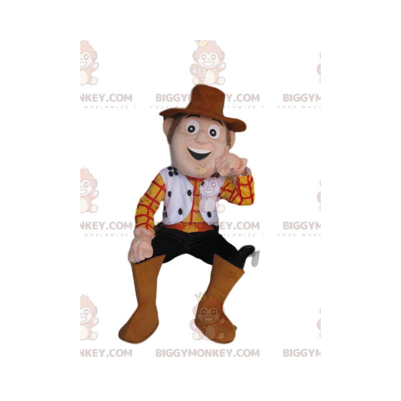 BIGGYMONKEY™ maskotdräkt av Woody, den fantastiska cowboyen