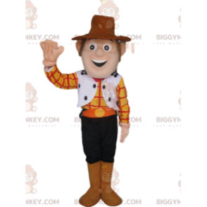 BIGGYMONKEY™ mascottekostuum van Woody, de geweldige cowboy uit