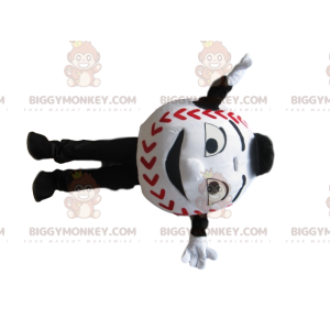 Big Smile White Baseball BIGGYMONKEY™ Mascot Costume -