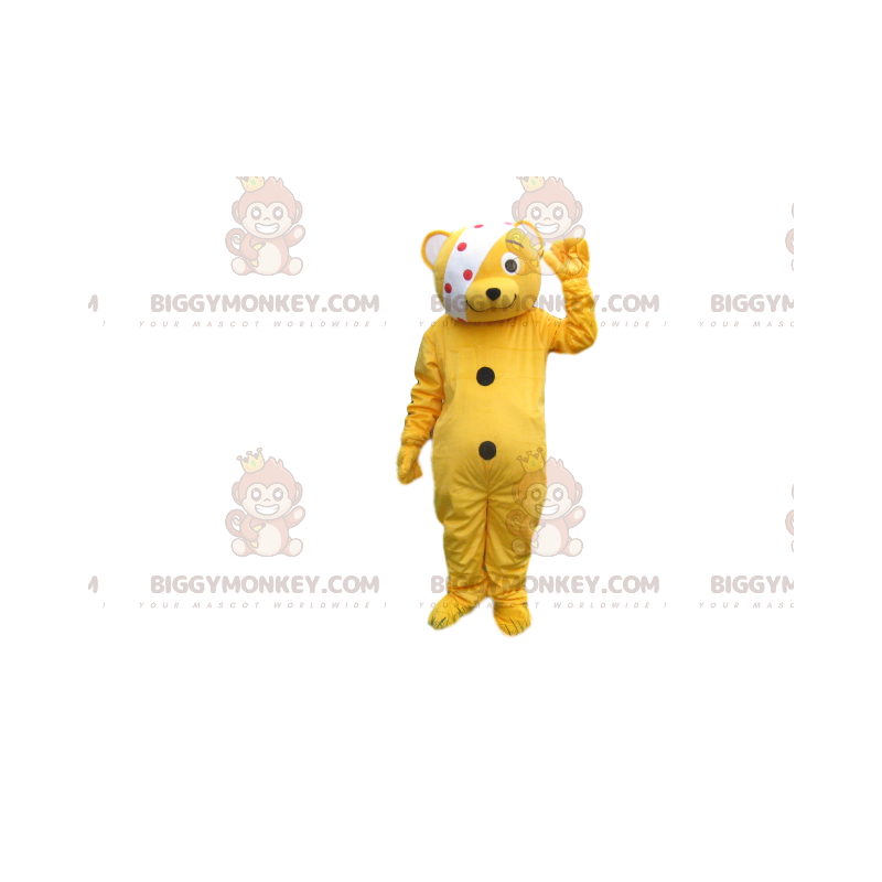 Costume da mascotte Big Orange Teddy BIGGYMONKEY™ con