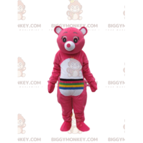 Disfraz de mascota BIGGYMONKEY™ de osos cariñosos fucsia con