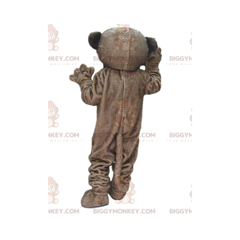 Costume de mascotte BIGGYMONKEY™ de lémurien marron avec de