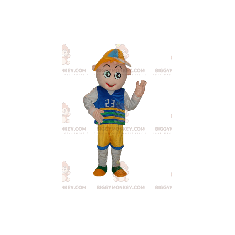 Costume de mascotte BIGGYMONKEY™ de petit garçon avec une tenue
