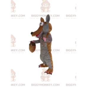 Costume de mascotte BIGGYMONKEY™ de Scrat, l'écureuil de l'Age