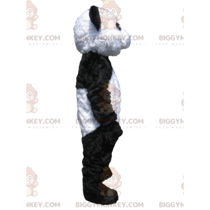 Costume de mascotte BIGGYMONKEY™ de panda noir et blanc -